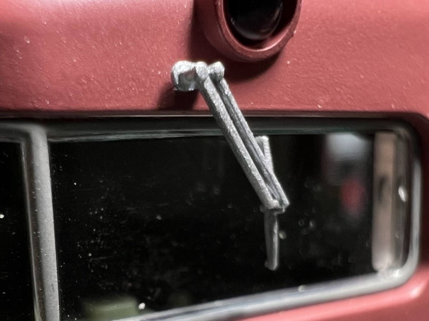 【HOゲージ 】汎用型ワイパー 未塗装左右2セット入 8K出力 3D精密パーツ 電車 気動車 電気機関車