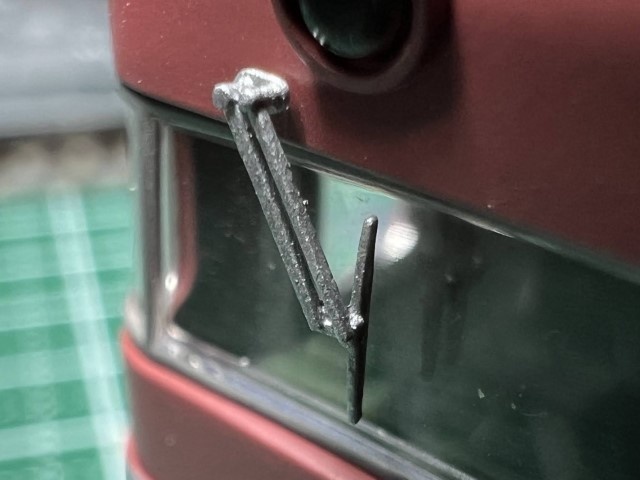 【HOゲージ 】汎用型ワイパー 未塗装左右2セット入 8K出力 3D精密パーツ 電車 気動車 電気機関車