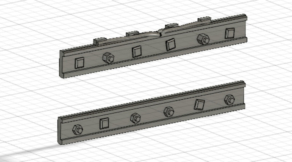 【Nゲージ 】継目板60N(T社用) 未塗装4組入 情景 線路 8K出力 3D精密パーツ