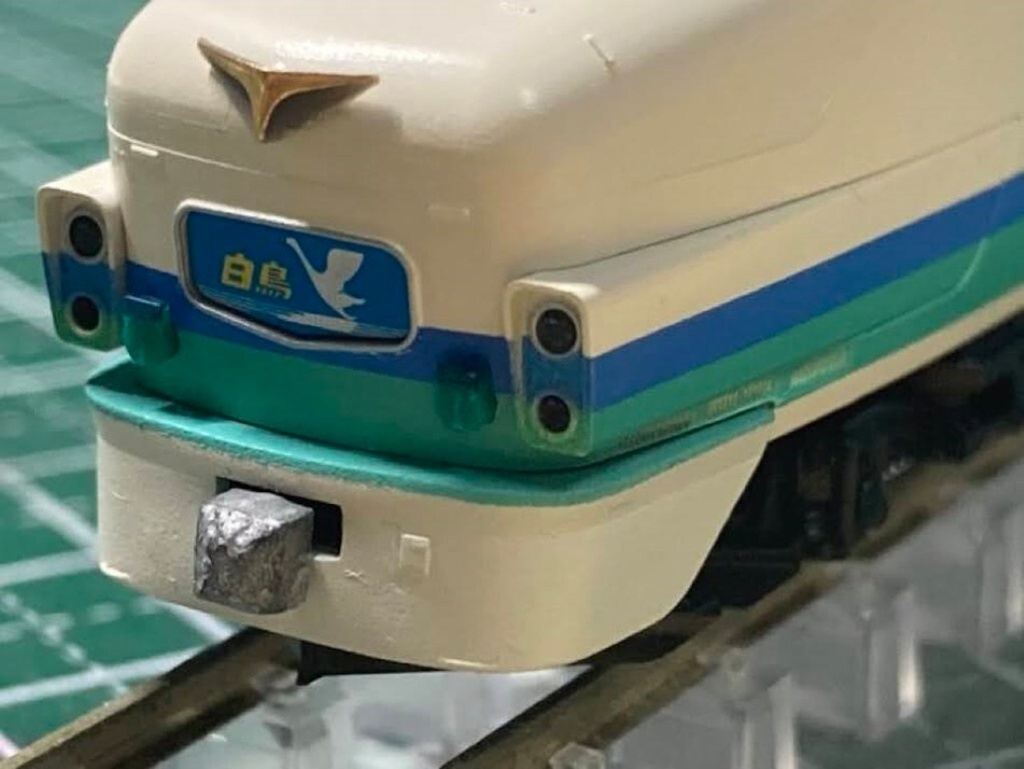 【Nゲージ】上沼垂 ボンネット485系用 連結器カバー 晩年簡易型/未塗装 4セット入 8K高精細 3Dプリント 精密ディテールアップパーツ