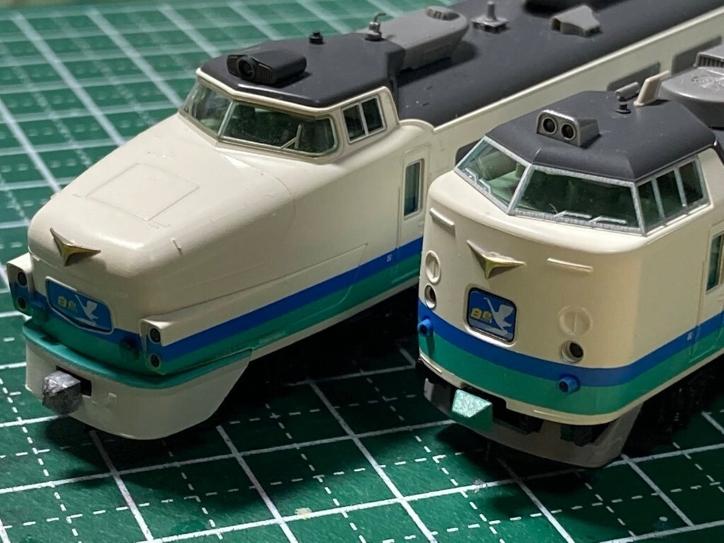 【Nゲージ】上沼垂 ボンネット485系用 連結器カバー 晩年簡易型/未塗装 4セット入 8K高精細 3Dプリント 精密ディテールアップパーツ