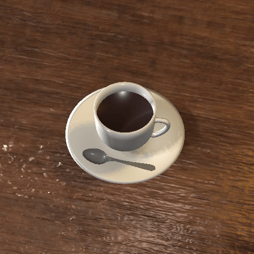 【無料3Dモデル】コーヒーセット(Unitypackage)