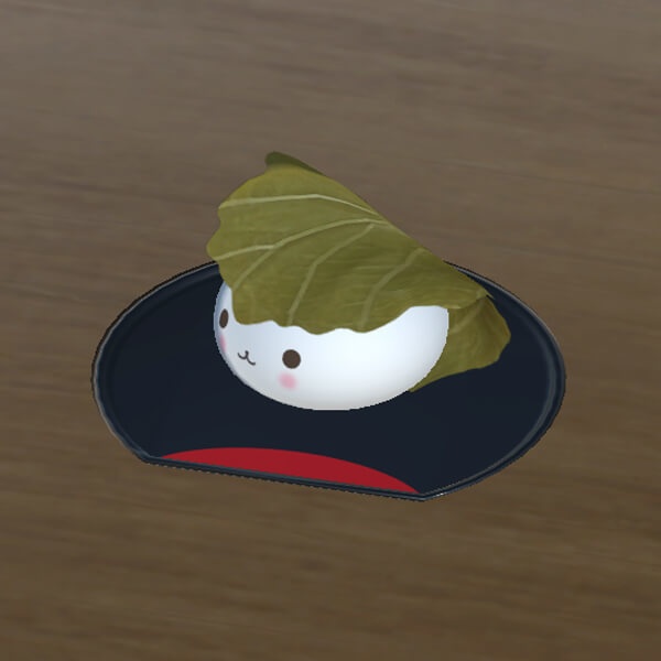 かしわ餅(小皿付き)Unitypackage