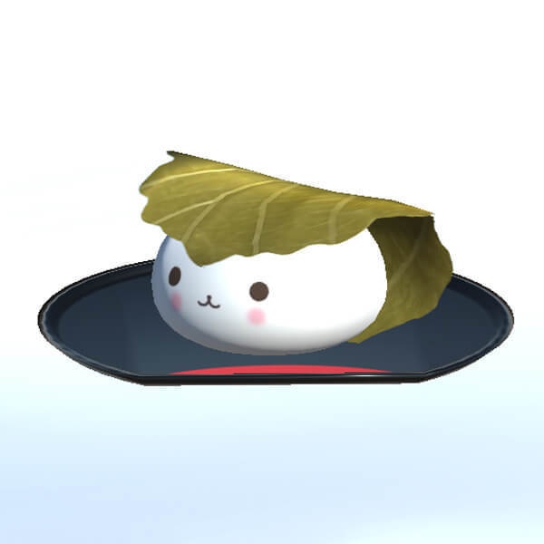 かしわ餅(小皿付き)Unitypackage