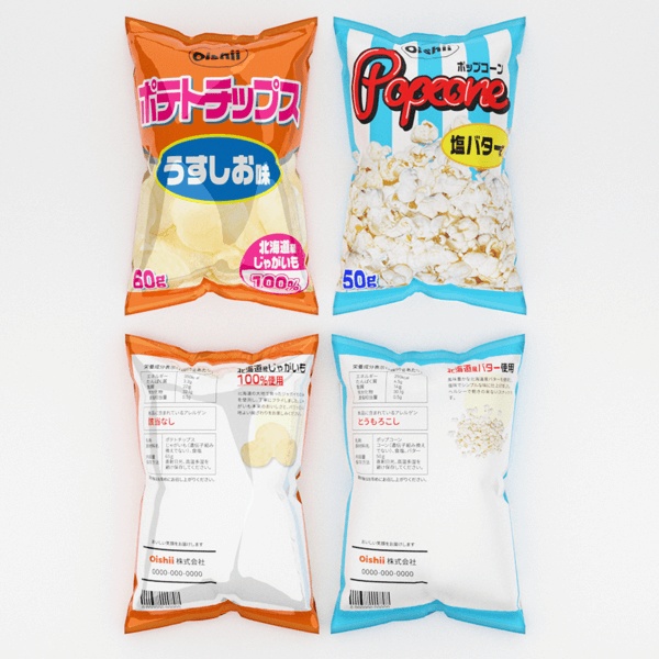 スナック菓子セット(Unitypackage)