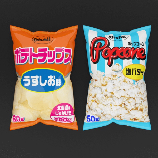 スナック菓子セット(Unitypackage)