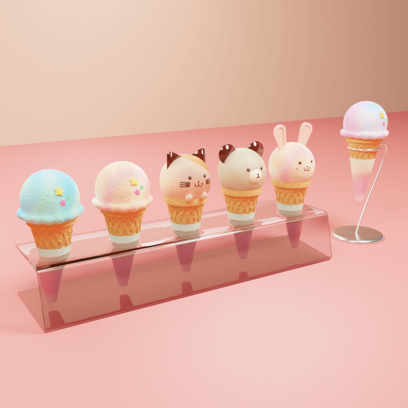 ファンシーなアイスクリームセット(Unitypackage)