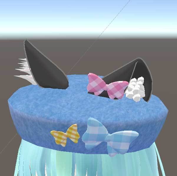 VRC想定★ねこみみベレー帽