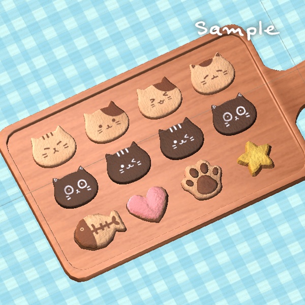 ねこクッキーセット(Unitypackage)