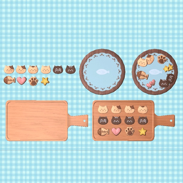 ねこクッキーセット(Unitypackage)