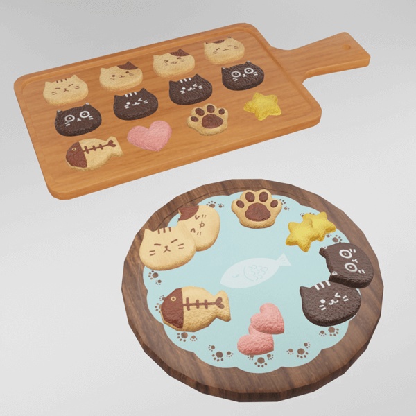 ねこクッキーセット（Unitypackage）