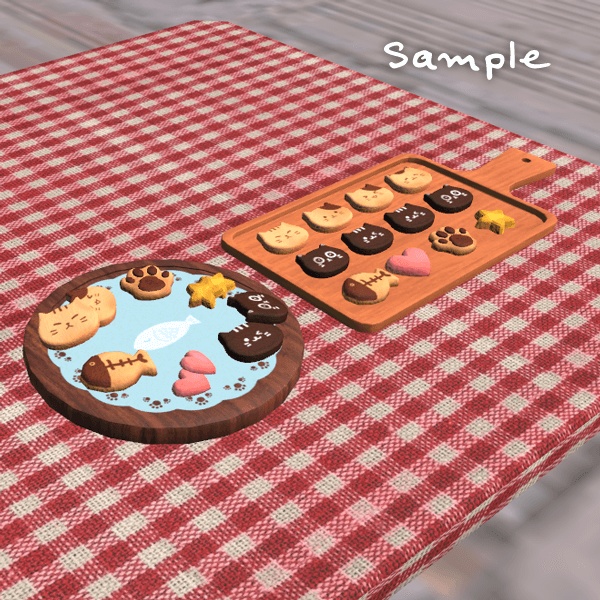 ねこクッキーセット(Unitypackage)