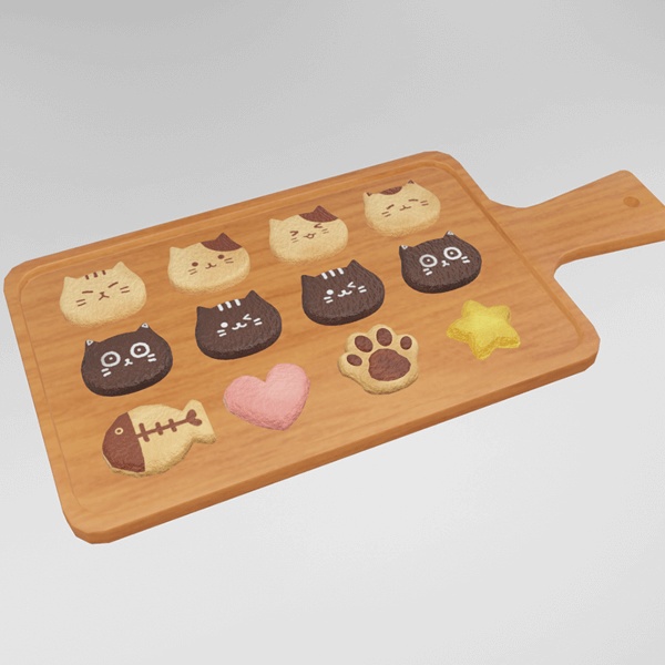 ねこクッキーセット(Unitypackage)