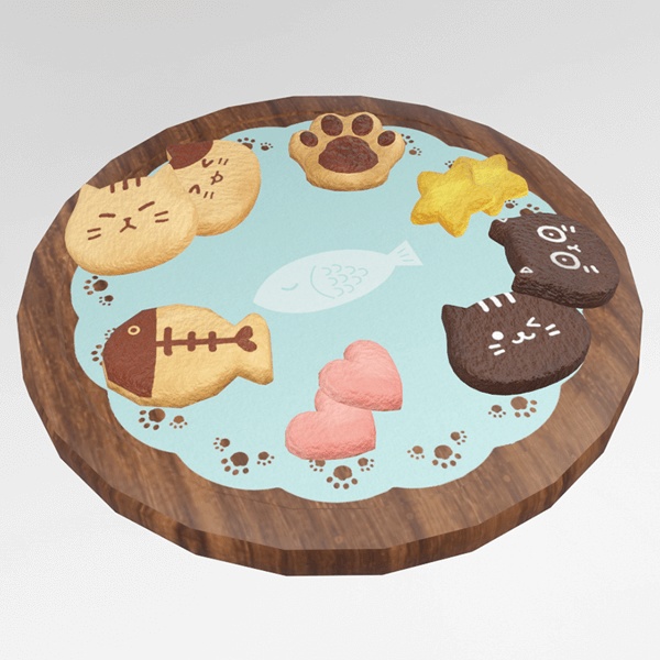 ねこクッキーセット(Unitypackage)