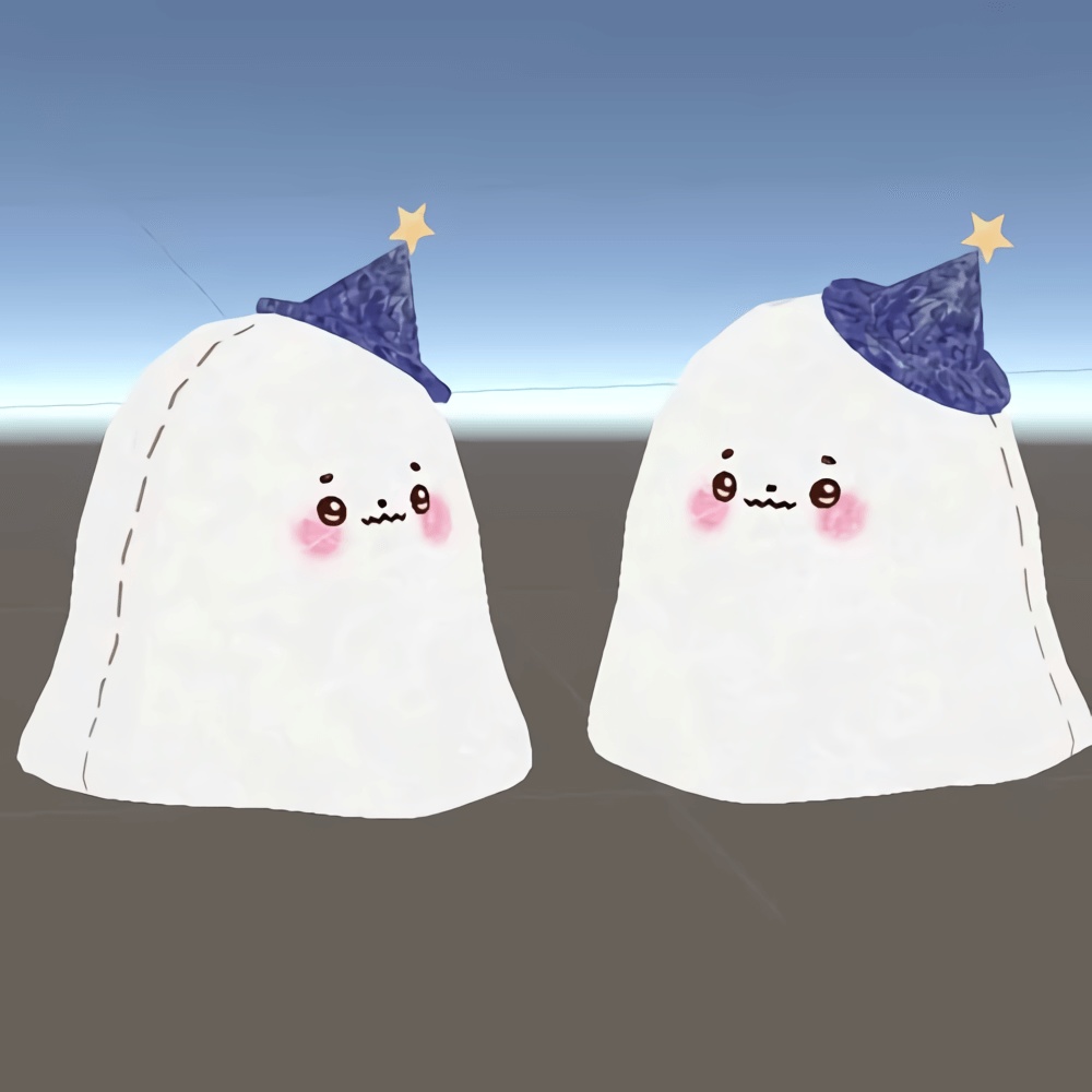 おばけのぬいぐるみ(3Dモデル/Unitypackage)
