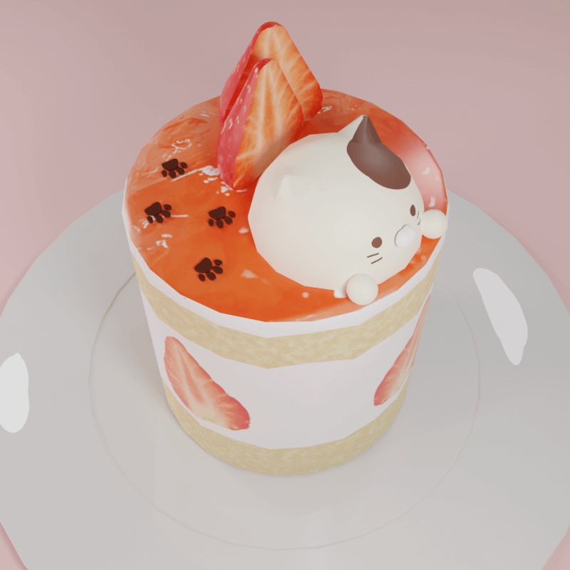 にゃんこケーキ(Unitypackage)