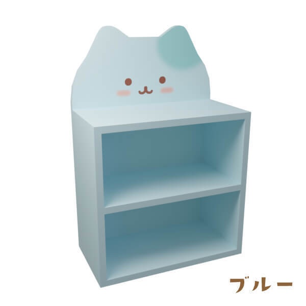にゃんこシェルフ(3種)【3Dモデル/Unitypackage】