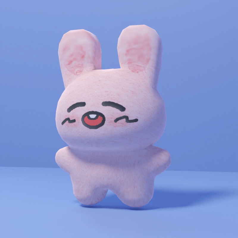 ゆる~いぬいぐるみ【3Dモデル】