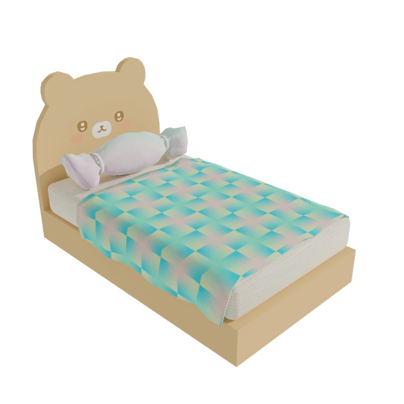 くまさんベッド【3Dモデル】