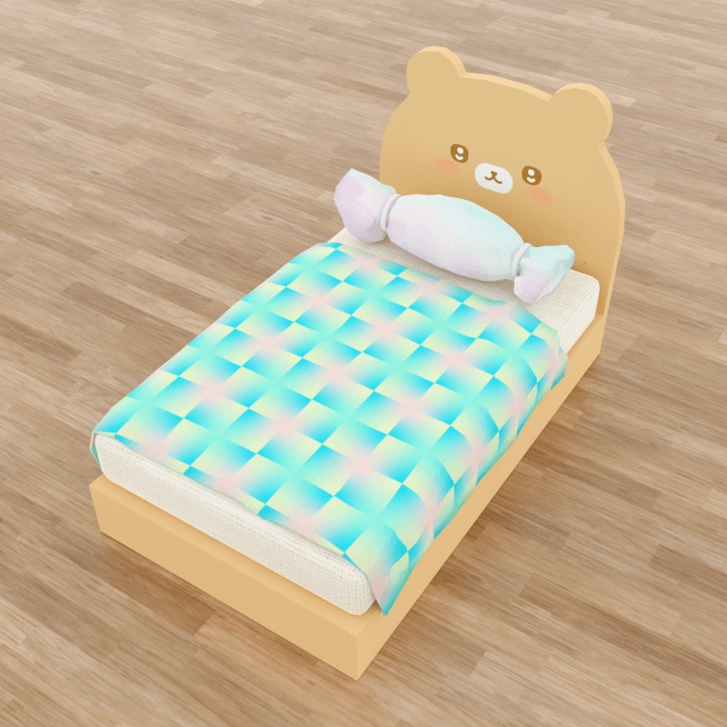 くまさんベッド【3Dモデル】