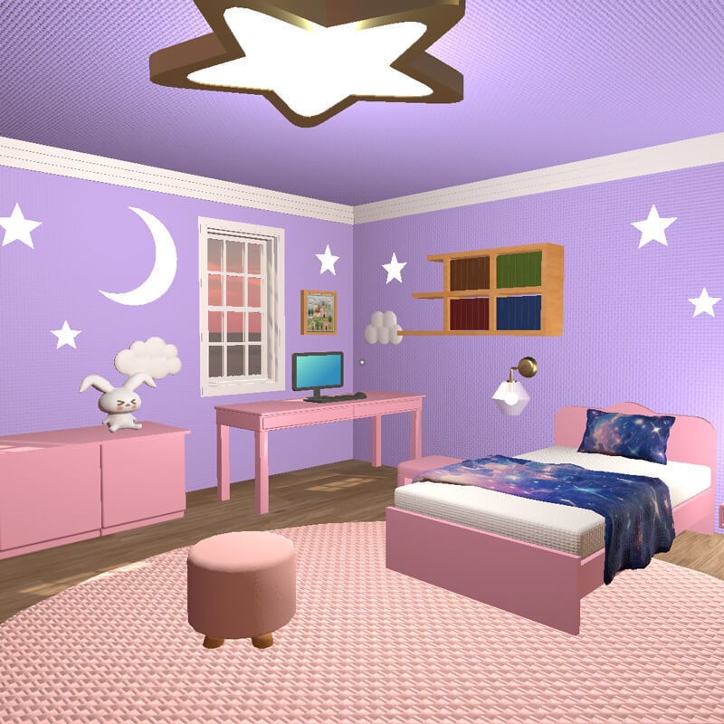 ゆめかわROOMセット【3D/Unitypackage】