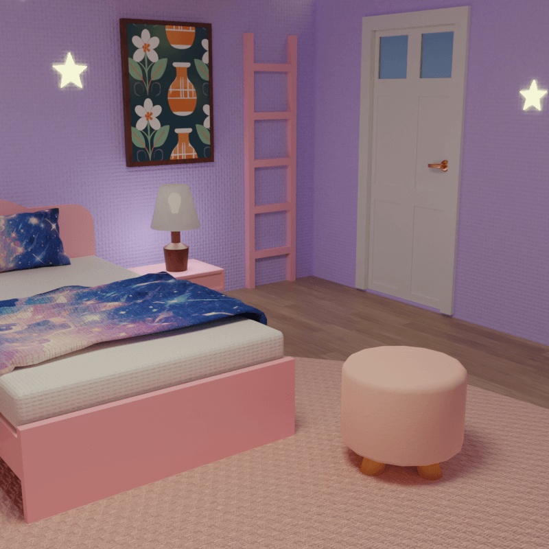 ゆめかわROOMセット【3D/Unitypackage】