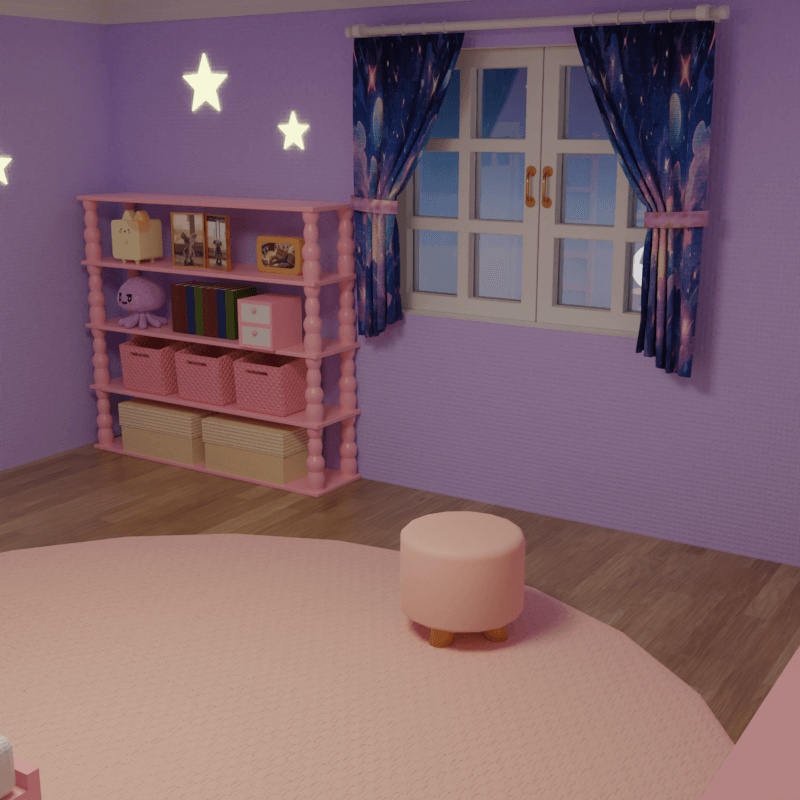 ゆめかわROOMセット【3D/Unitypackage】