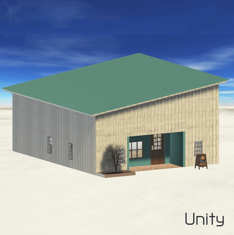 かわいい雰囲気のカフェセット【3Dモデル/Unitypackage】