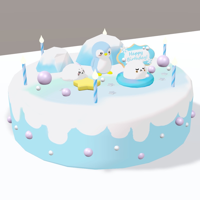 ゆめかわアイスケーキ(3Dモデル/Unitypackage)