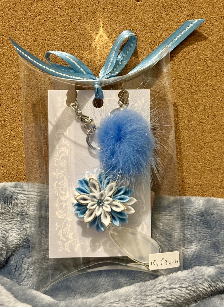 つまみ細工バッグチャーム【ﾂﾐ工房】