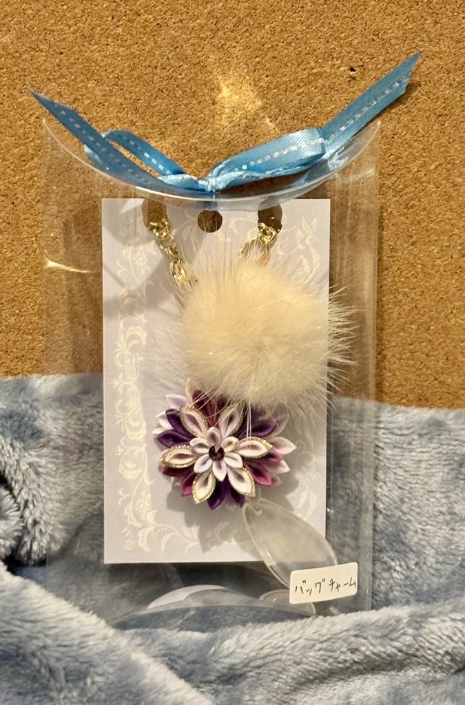 つまみ細工バッグチャーム【ﾂﾐ工房】