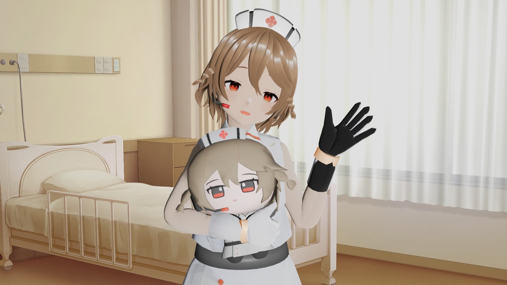 ナースロボ_タイプT & TTぬいぐるみ 3Dモデル