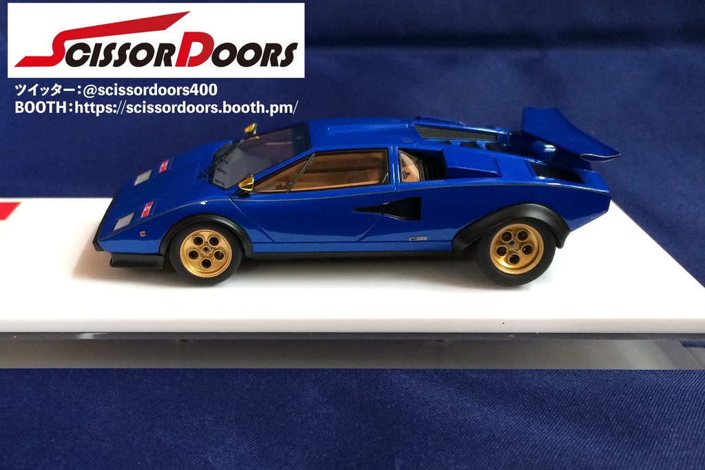 1/43 Lamborghini Countach LP400 “Walter Wolf modified car” Candy Blue Limited 20 pcs.