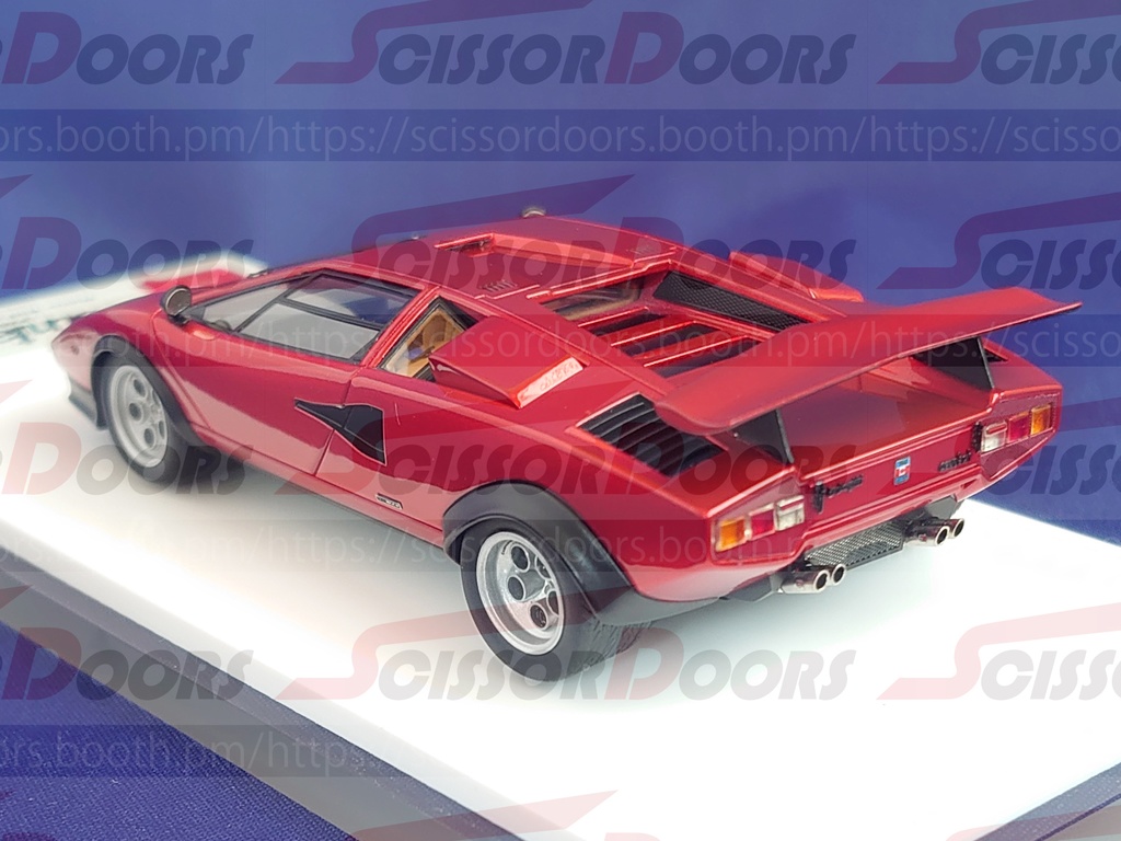 1/43 Lamborghini Countach LP400 “Walter Wolf modified car” Candy Red Limited 20 pcs.