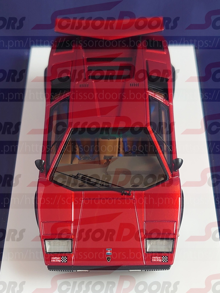 1/43 Lamborghini Countach LP400 “Walter Wolf modified car” Candy Red Limited 20 pcs.