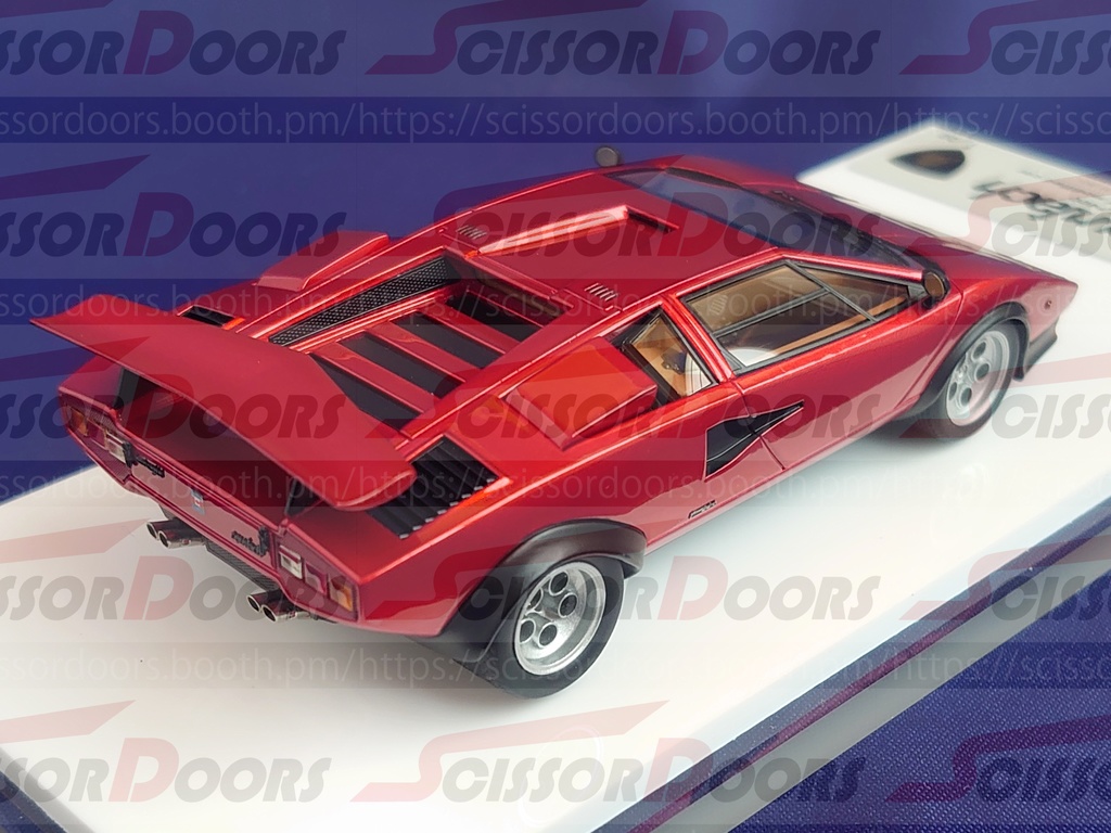 1/43 Lamborghini Countach LP400 “Walter Wolf modified car” Candy Red  Limited 20 pcs.
