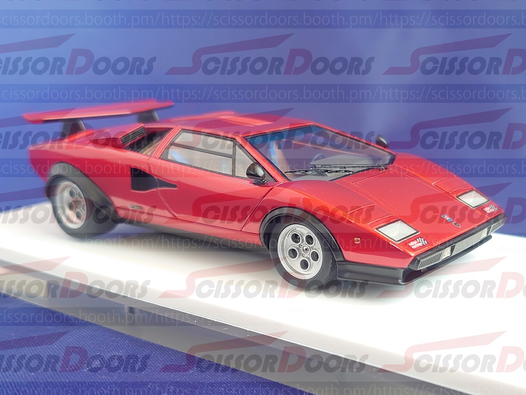1/43 Lamborghini Countach LP400 “Walter Wolf modified car” Candy Red Limited 20 pcs.