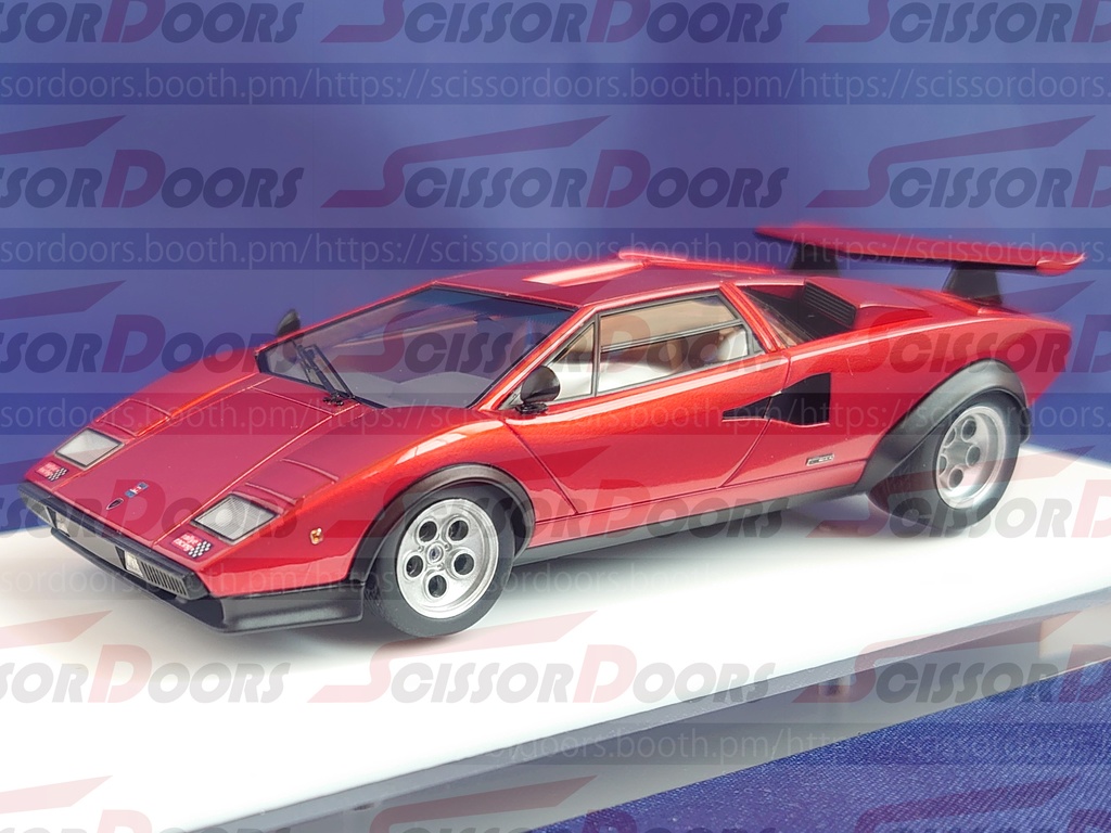 1/43 Lamborghini Countach LP400 “Walter Wolf modified car” Candy Red Limited 20 pcs.