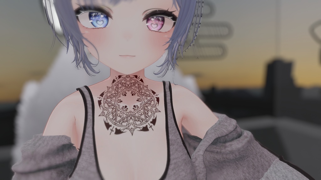 【VRC】ハロウィンっぽい?【タトゥー】