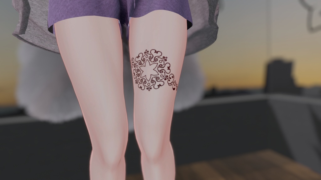 【VRC】ハロウィンっぽい?【タトゥー】