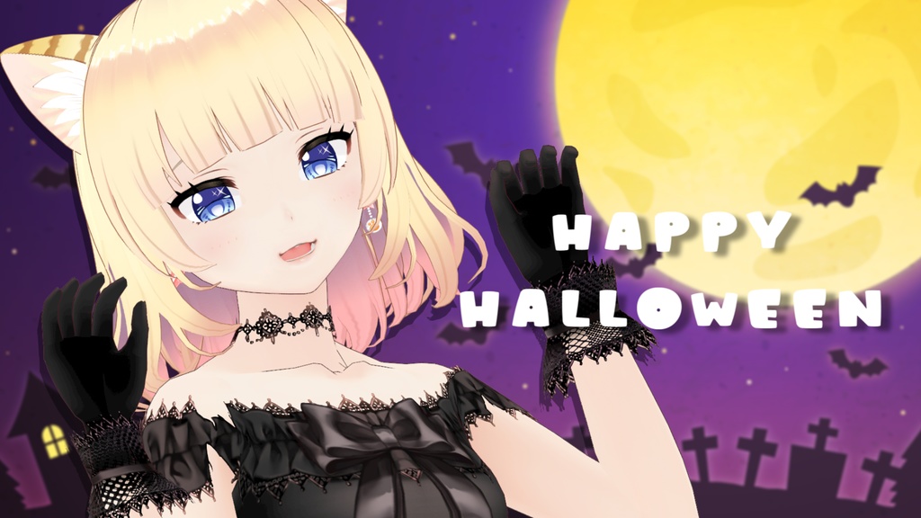 【壁紙セット】春乃こね子_Halloween2022