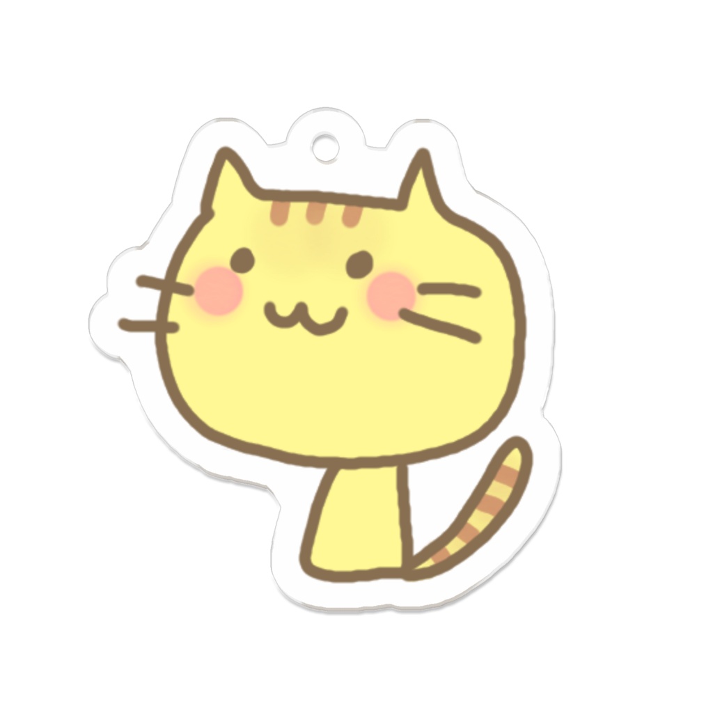 7周年記念_トラ猫アクリルキーホルダー