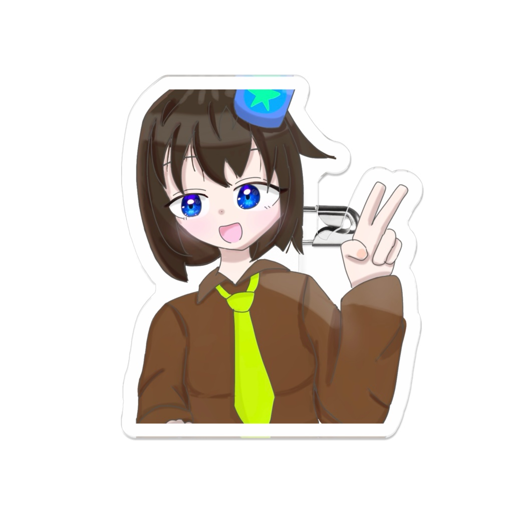 サクのアクリルバッジ