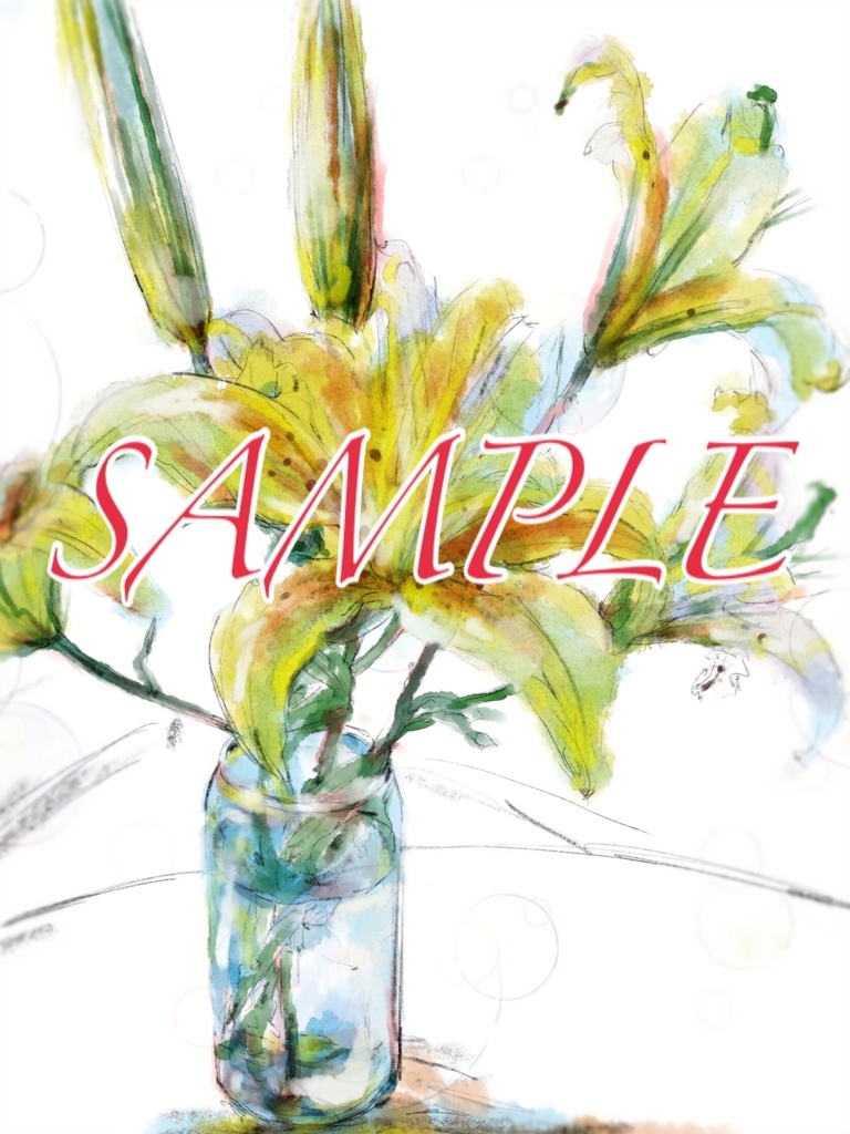 百合の缶ミラー