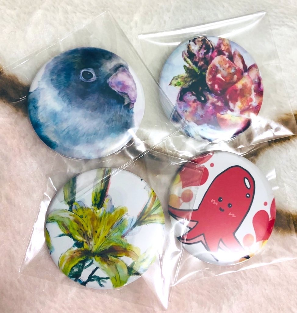 シマエナガ②の缶ミラー