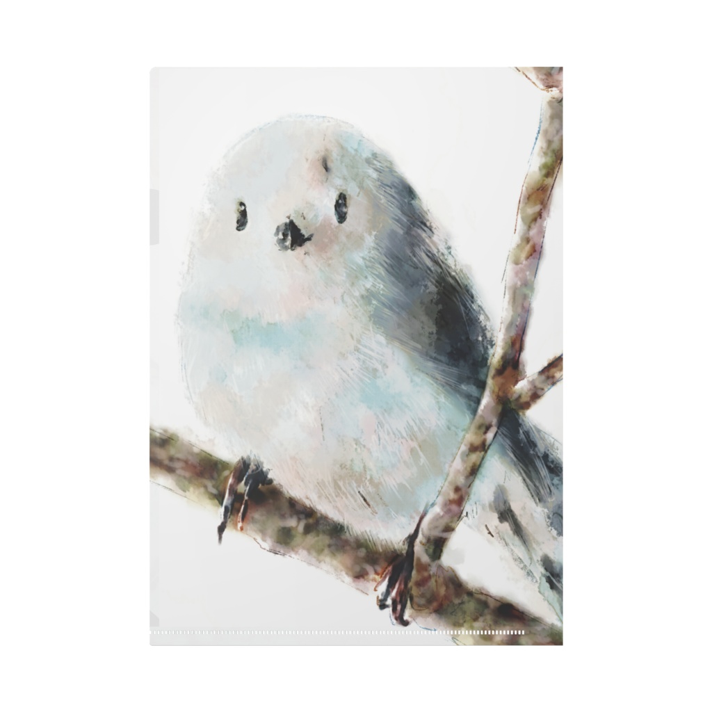 シマエナガのクリアファイル(A4)