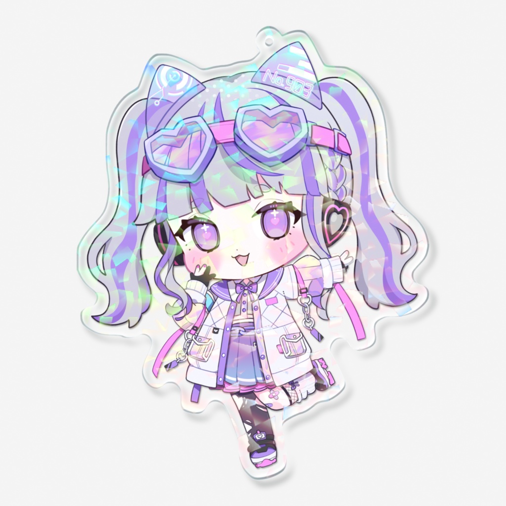 紫音ゆむミニキャラきらきらアクキー