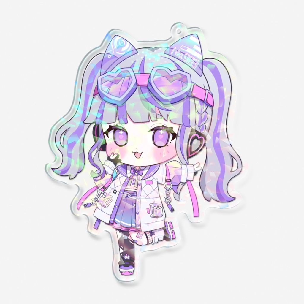 紫音ゆむミニキャラきらきらアクキー