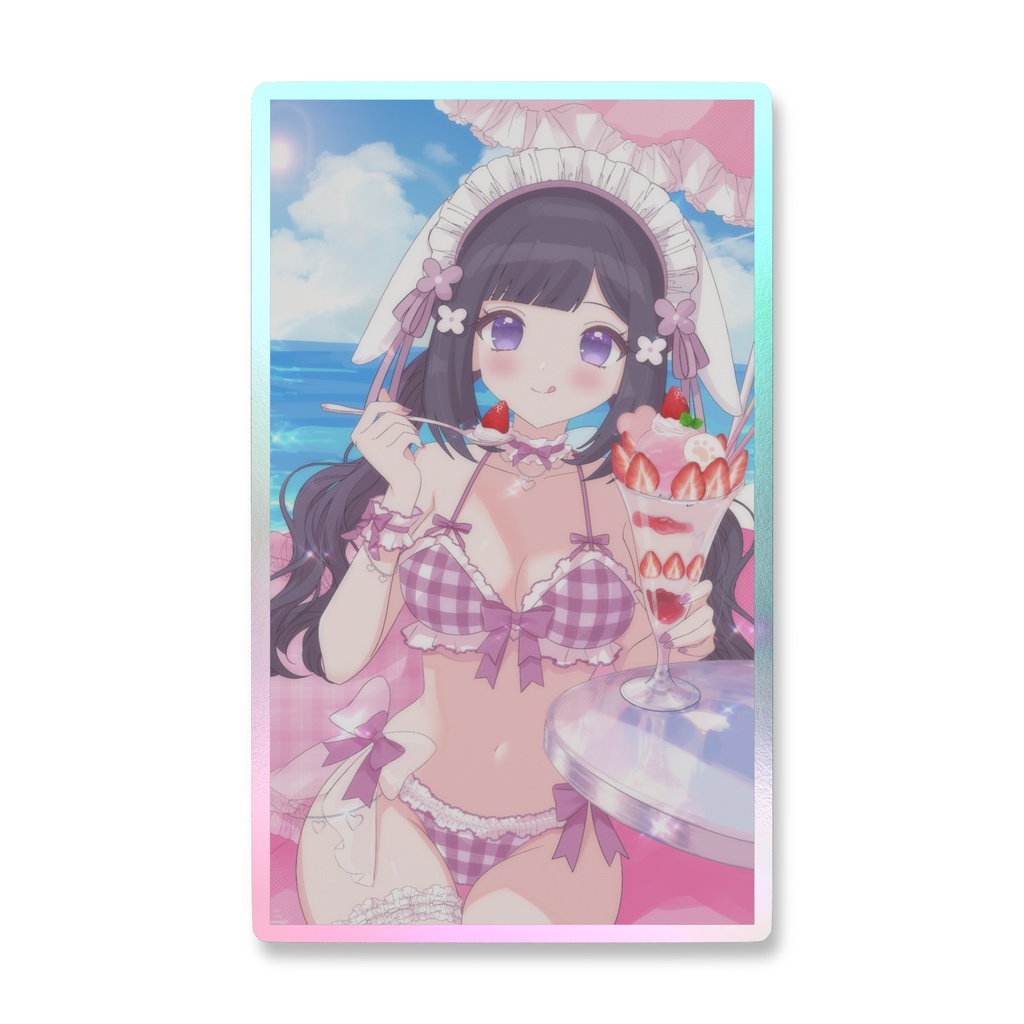 2026夏💗水着こはるんオーロラスマホステッカー💗