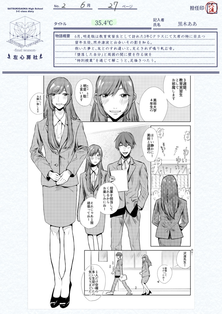 咲き揃いの左月高にて